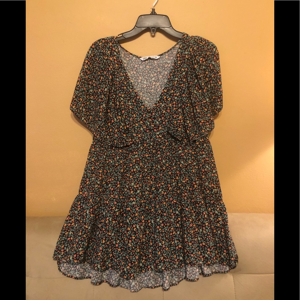 Zara Floral Baby Doll Dress